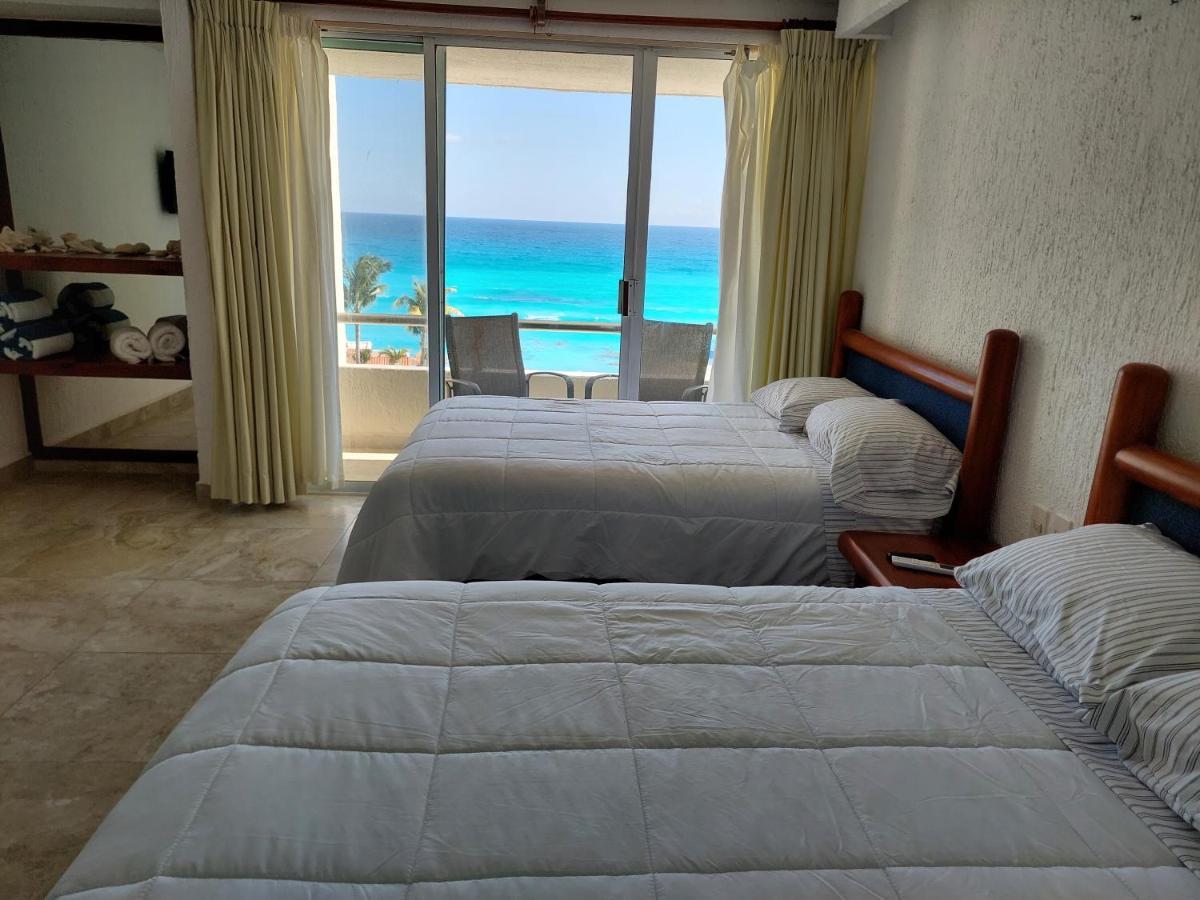 Departamento Cielo Ocen View En Condominios Solymar Cancun Luaran gambar