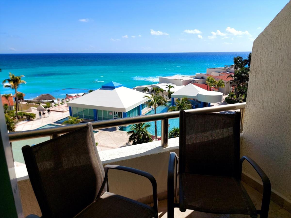 Departamento Cielo Ocen View En Condominios Solymar Cancun Luaran gambar